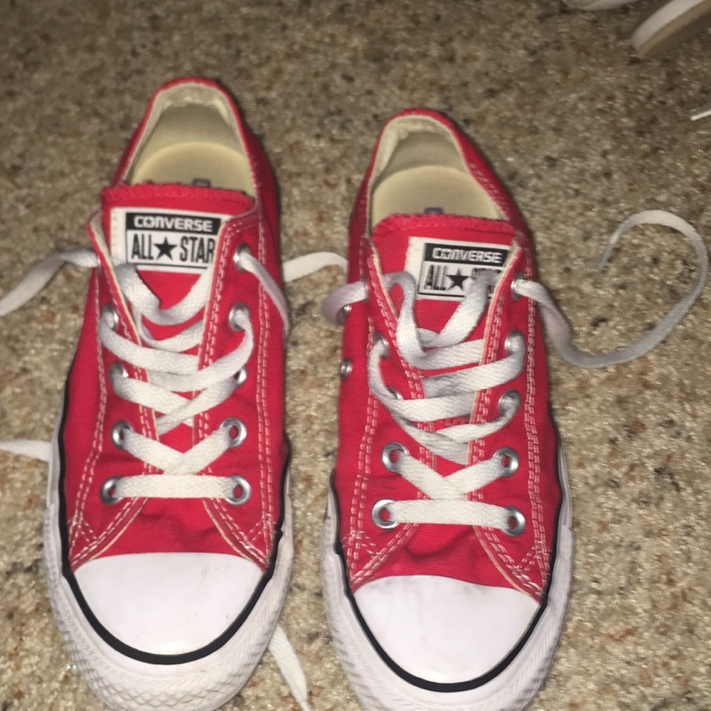 Red all star converse